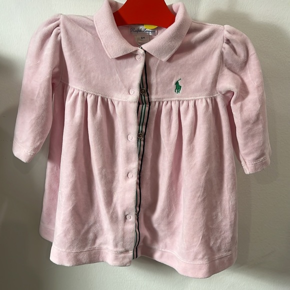 Set of Two Ralph Lauren Baby Girl Pink Dresses, size: 6 months - Picture 4 of 8